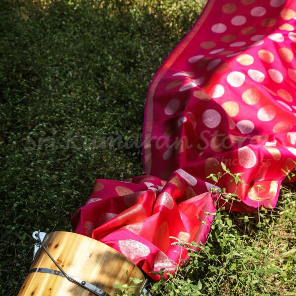 Pink Body With Gold and Silver Motifs