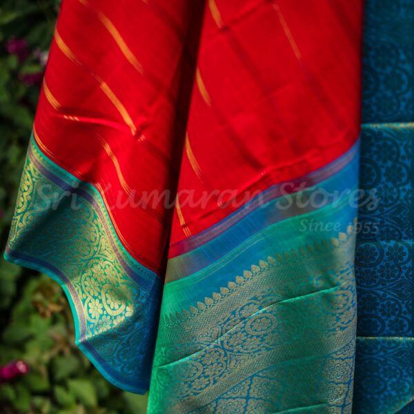 Red Body With Blue-Green Border