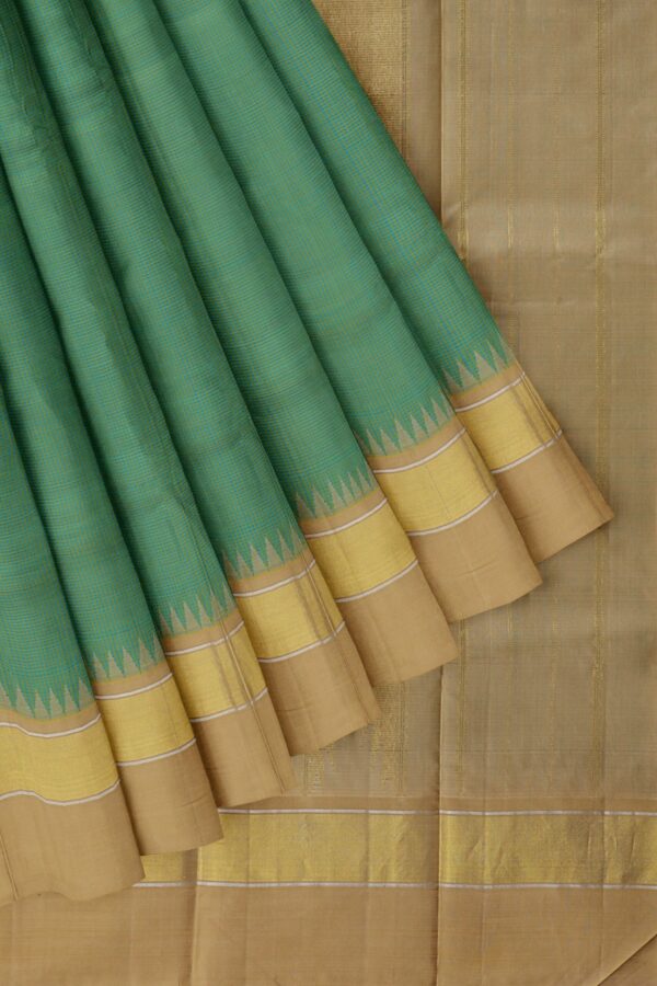 Green saree with Golden Border