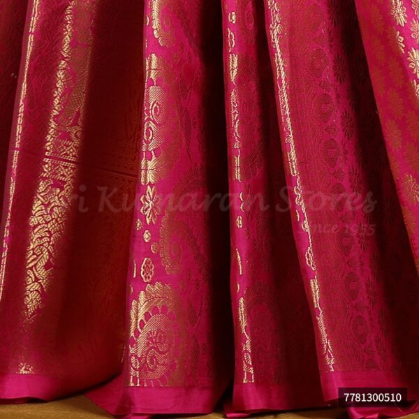 Silver Saree With Red Border - Image 3