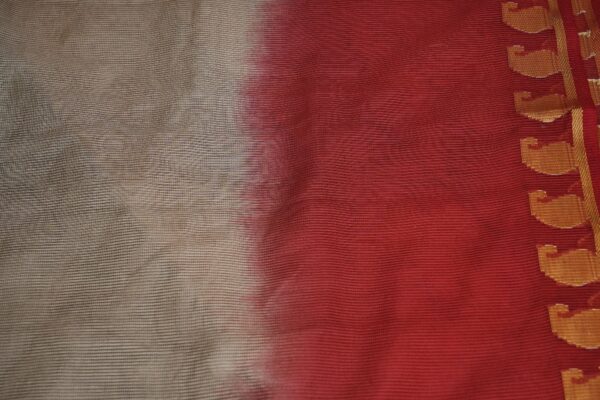Black floral design top with black and red shawl - Image 6