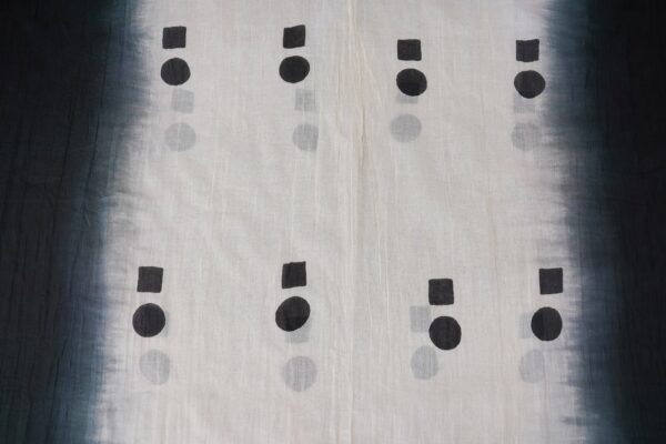 Black top with white bottom and white shawl kurti - Image 6
