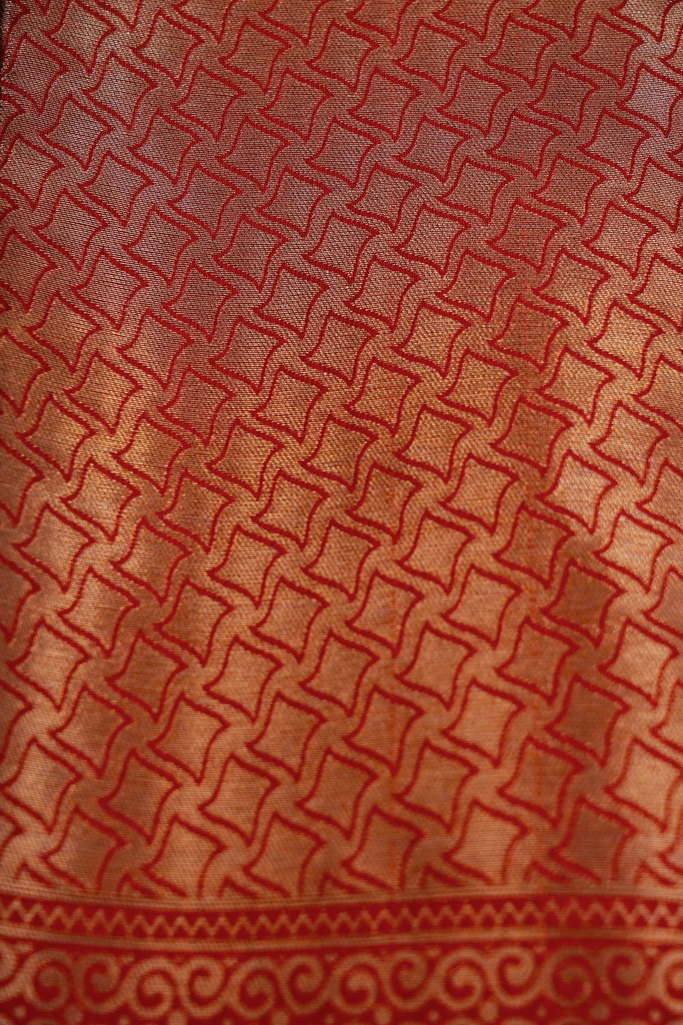 Dark green top with dark green bottom and red shawl kurti - Image 7