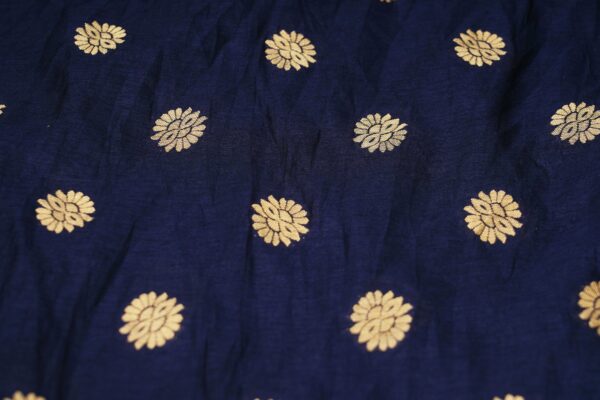 Light Green top with dark blue bottom and dark blue floral shawl kurti - Image 6
