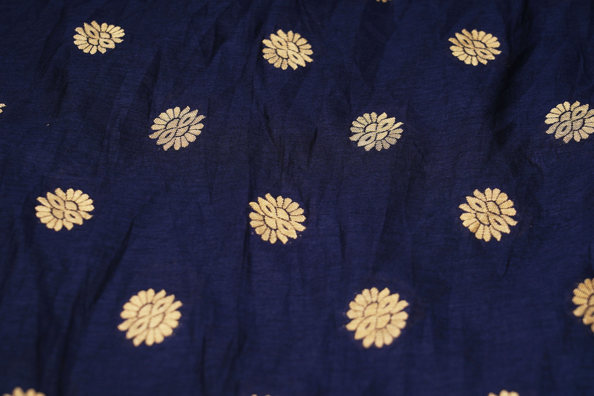 Light Green top with dark blue bottom and dark blue floral shawl kurti - Image 6