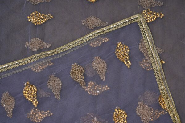 Light orange top with lavender bottom kurti - Image 5