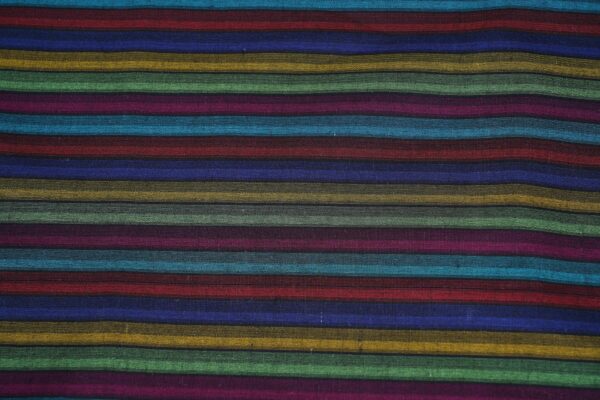 Multi colour stripe top with half white bottom kurti - Image 3