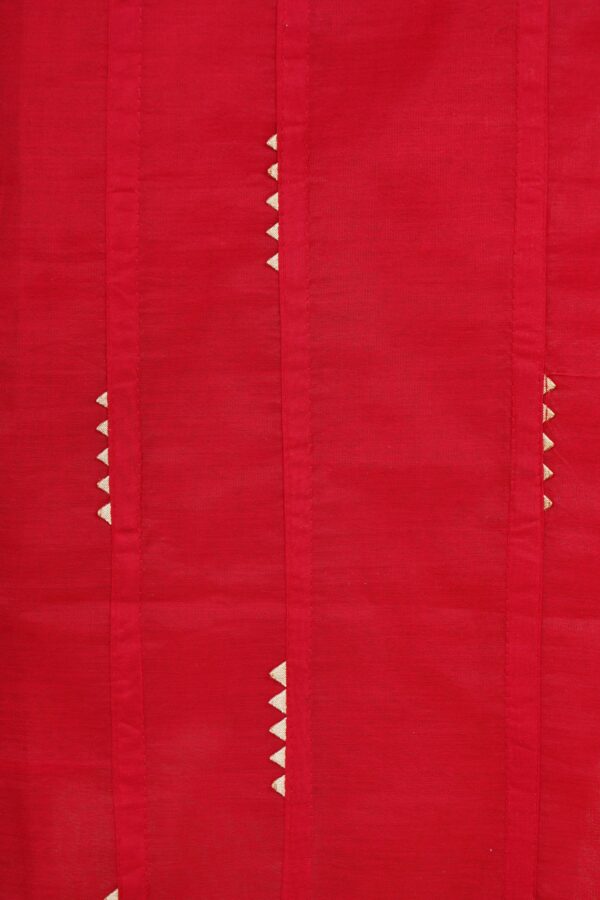 Red top with orange bottom and yellow shawl kurti - Image 4