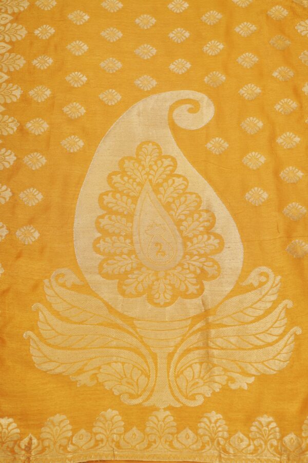 Red top with orange bottom and yellow shawl kurti - Image 5