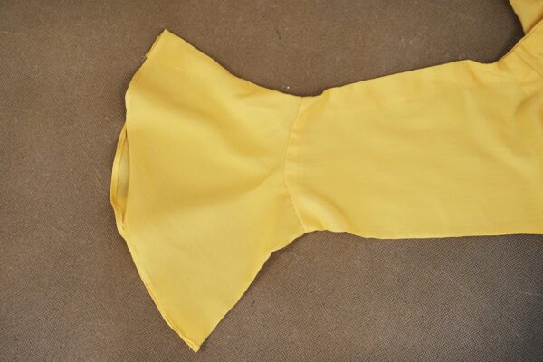 Yellow design top with yellow bottom kurti - Image 3