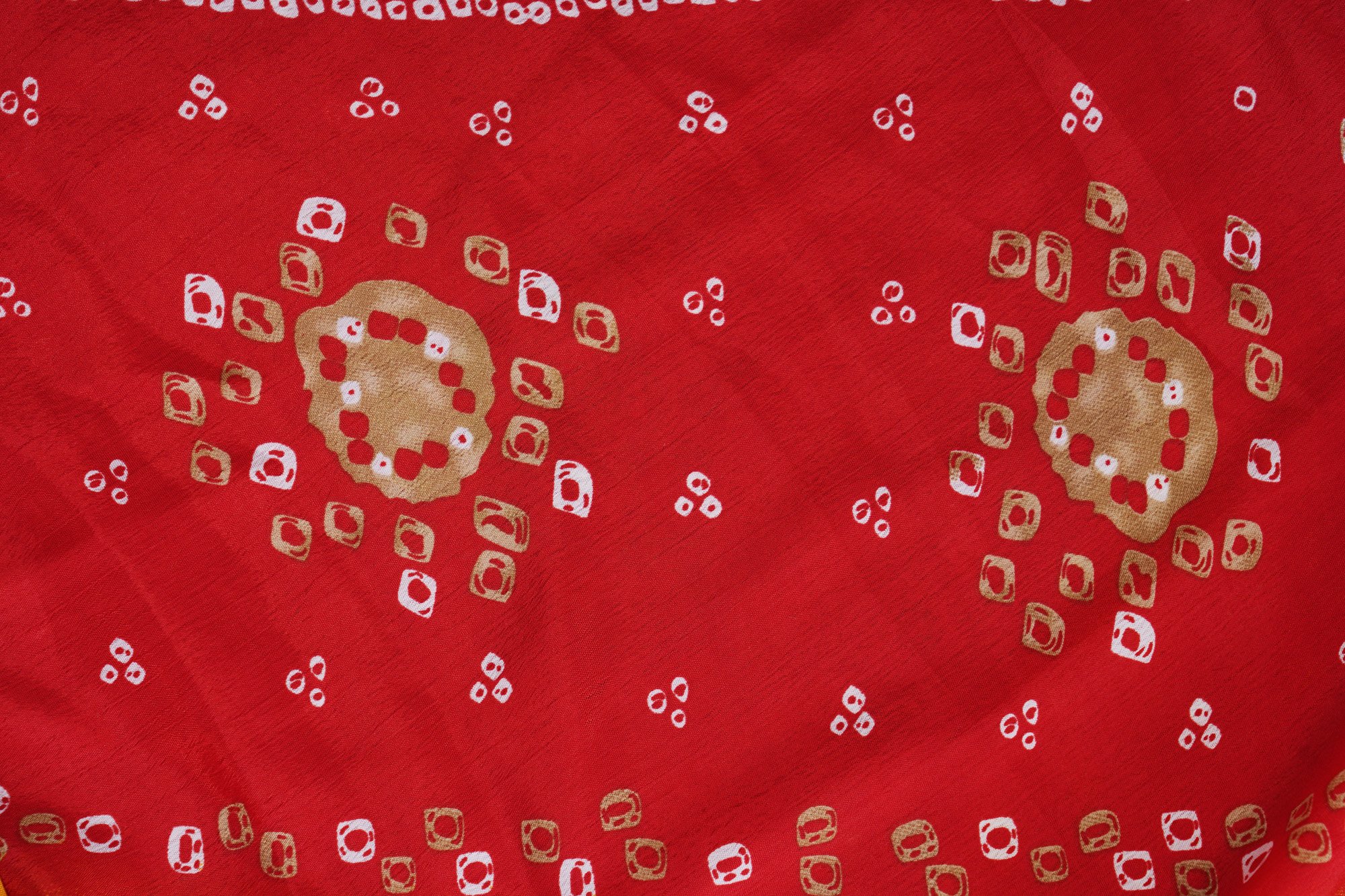 Yellow top with red bottom and red shawl kurti - Image 6