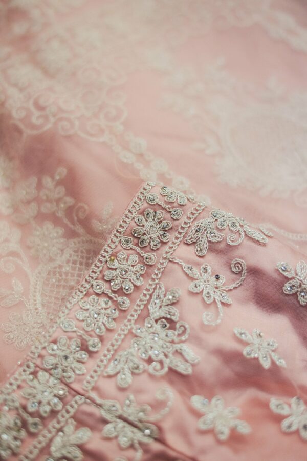 Baby pink with Floral design lehenga - Image 2