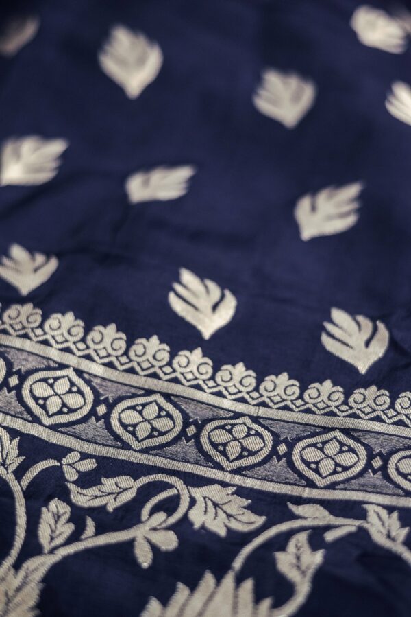 Dark blue with multi colour design lehenga - Image 5