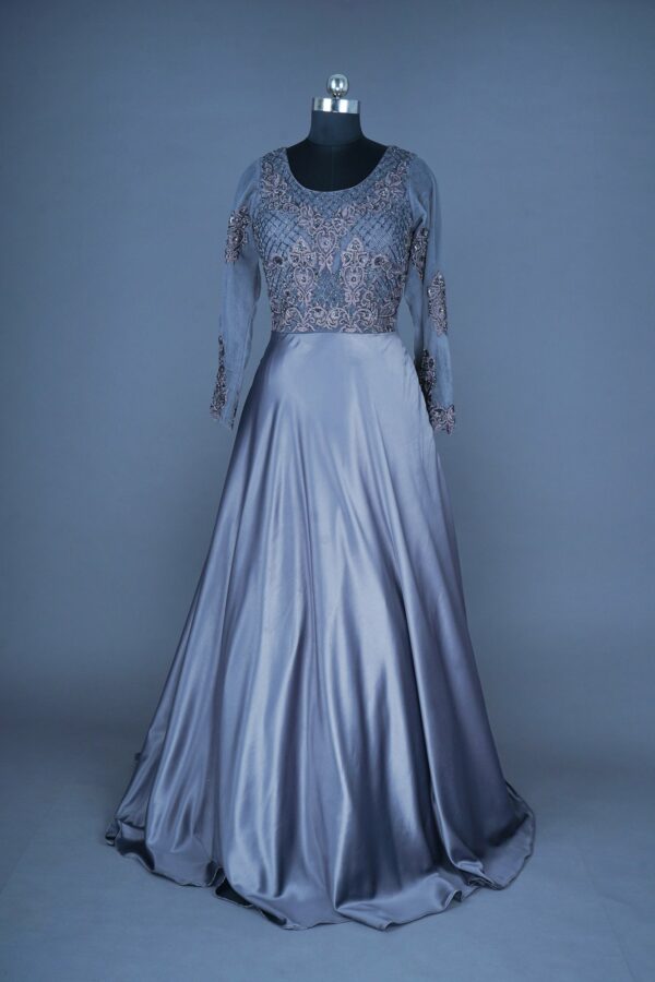 Grey designer lehenga