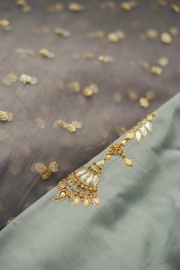 Light blue with top design lehenga - Image 4