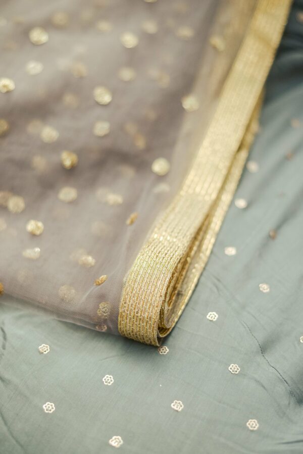 Light blue with top design lehenga - Image 5