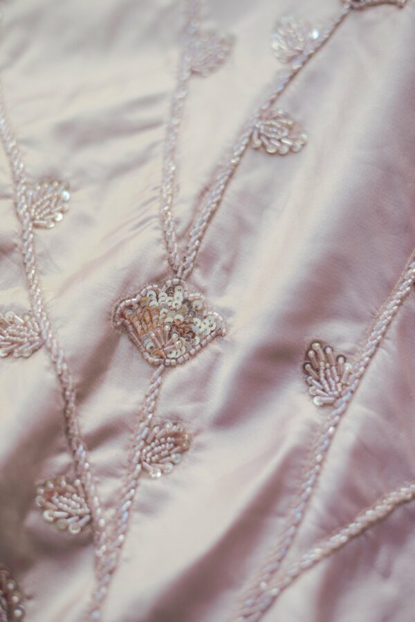 Light Pink Floral Design Lehenga - Image 5
