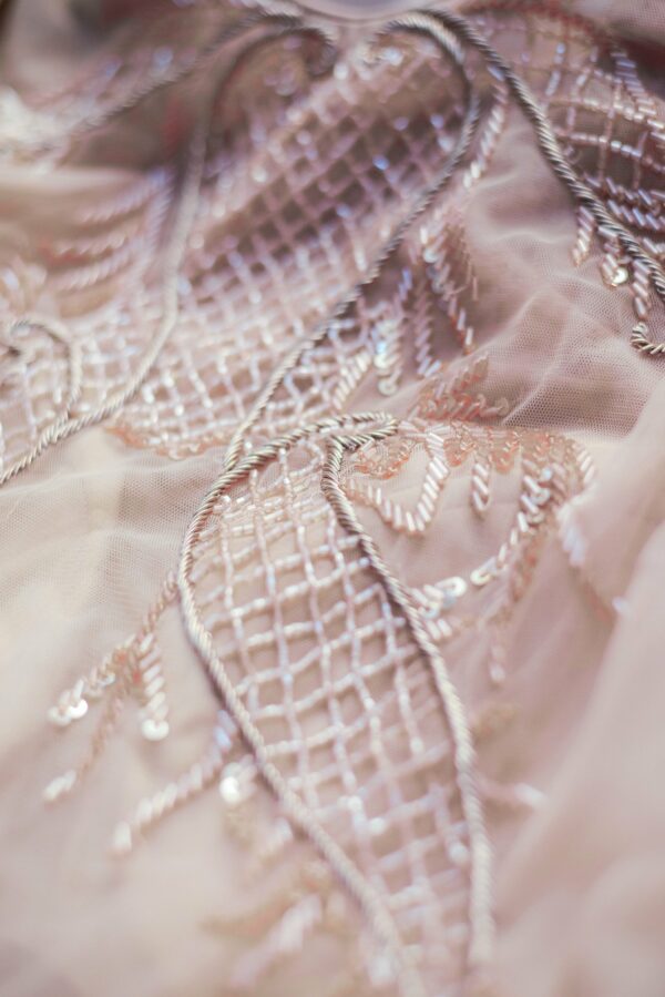 Light Pink Floral Design Lehenga - Image 6