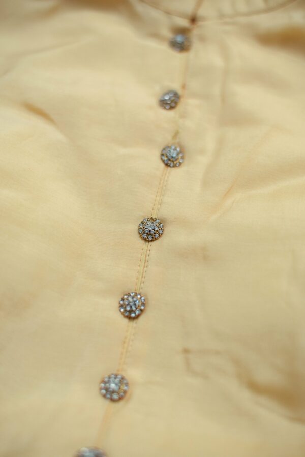 Light yellow with closed neck lehenga - Image 2