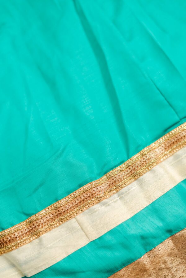 White top with blue bottom lehenga - Image 2