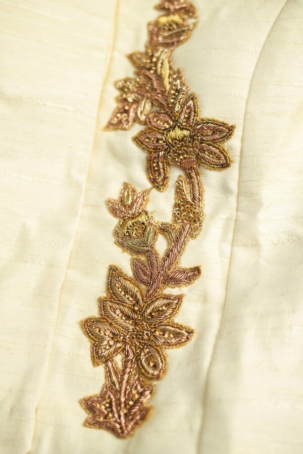 White top with blue bottom lehenga - Image 3