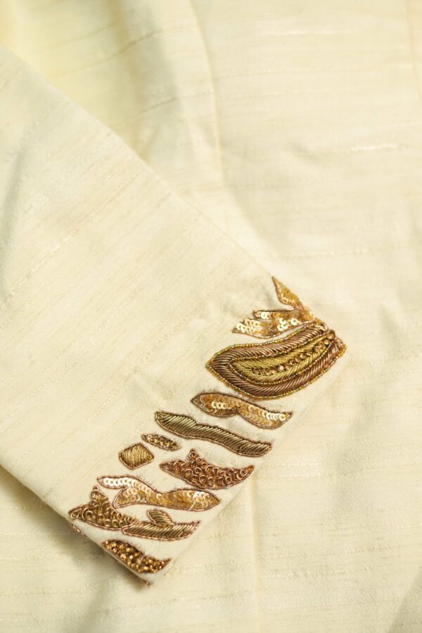 White top with blue bottom lehenga - Image 4