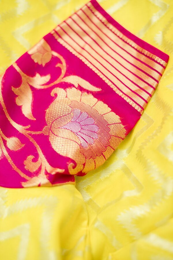 Yellow and Red Lehenga - Image 2