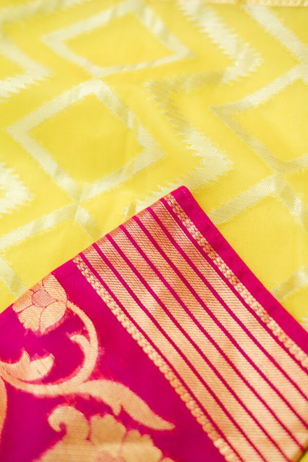 Yellow and Red Lehenga - Image 3