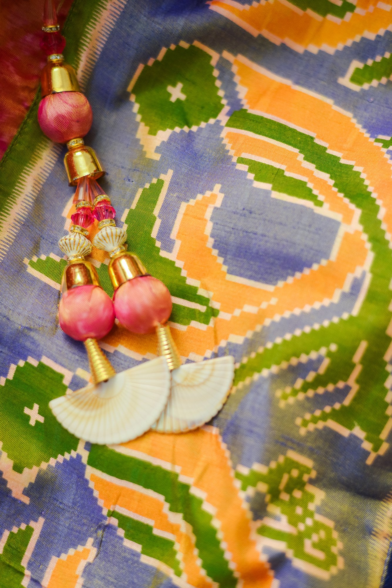 Yellow top with pink bottom lehenga - Image 4