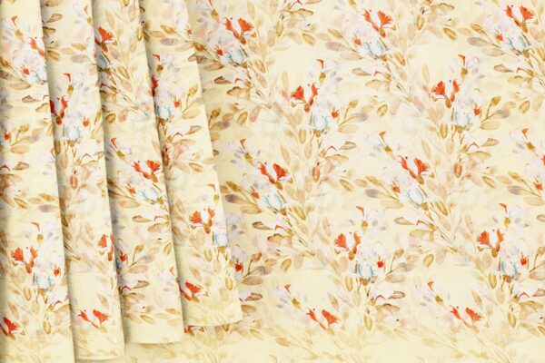 Half white saree with half white border - Image 4