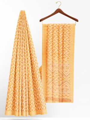 Sandal colour saree with sandal colour border