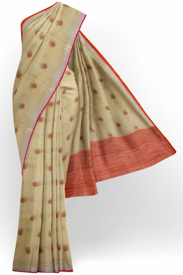 Half white are with silver colour border