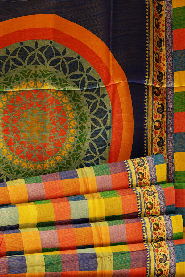sri kumaran stores jakarta saree multicolour saree with multicolour border 4