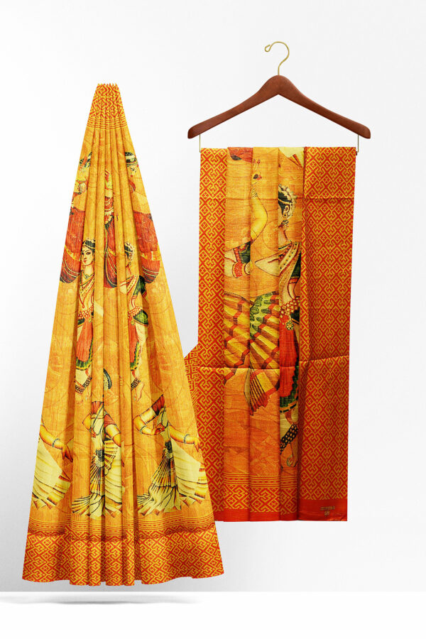 sri kumaran stores jakarta saree yellow saree with red border 2