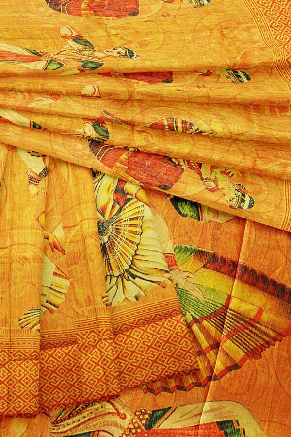 sri kumaran stores jakarta saree yellow saree with red border 5