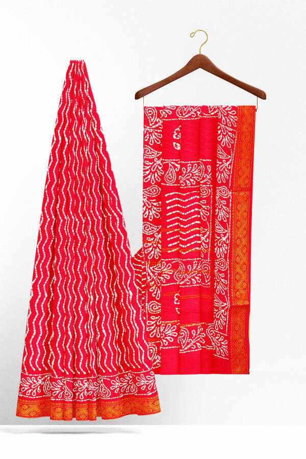 sri kumaran stores madurai cotton pink saree with white border 2