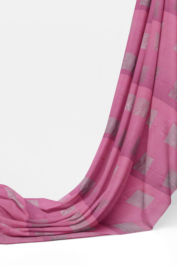 sri kumaran stores semi silk cotton saree baby pink saree with baby pink border 3
