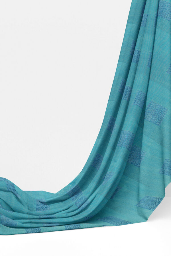sri kumaran stores semi silk cotton saree light blue saree with light blue border 3