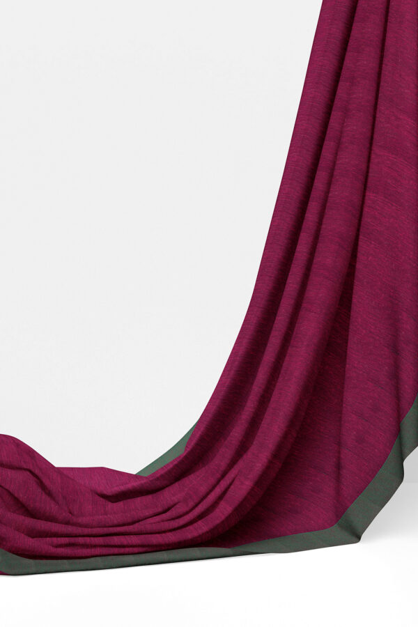 sri kumaran stores semi silk cotton saree purple saree with green border 3