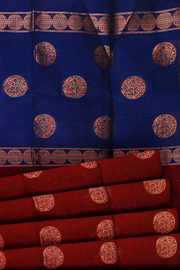 sri kumaran stores silk cotton saree maroon saree with maroon border 4