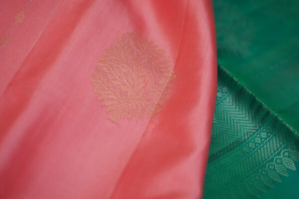 sri kumaran stores soft silk saree baby pink saree with golden border 5