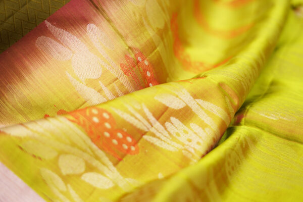 sri kumaran stores soft silk saree brown saree with white border 4