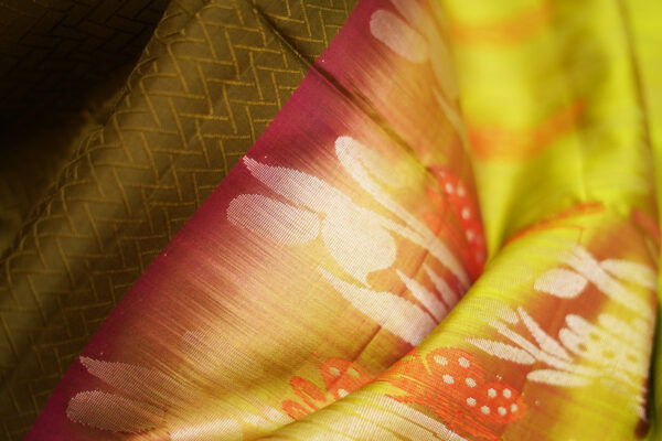 sri kumaran stores soft silk saree brown saree with white border 5