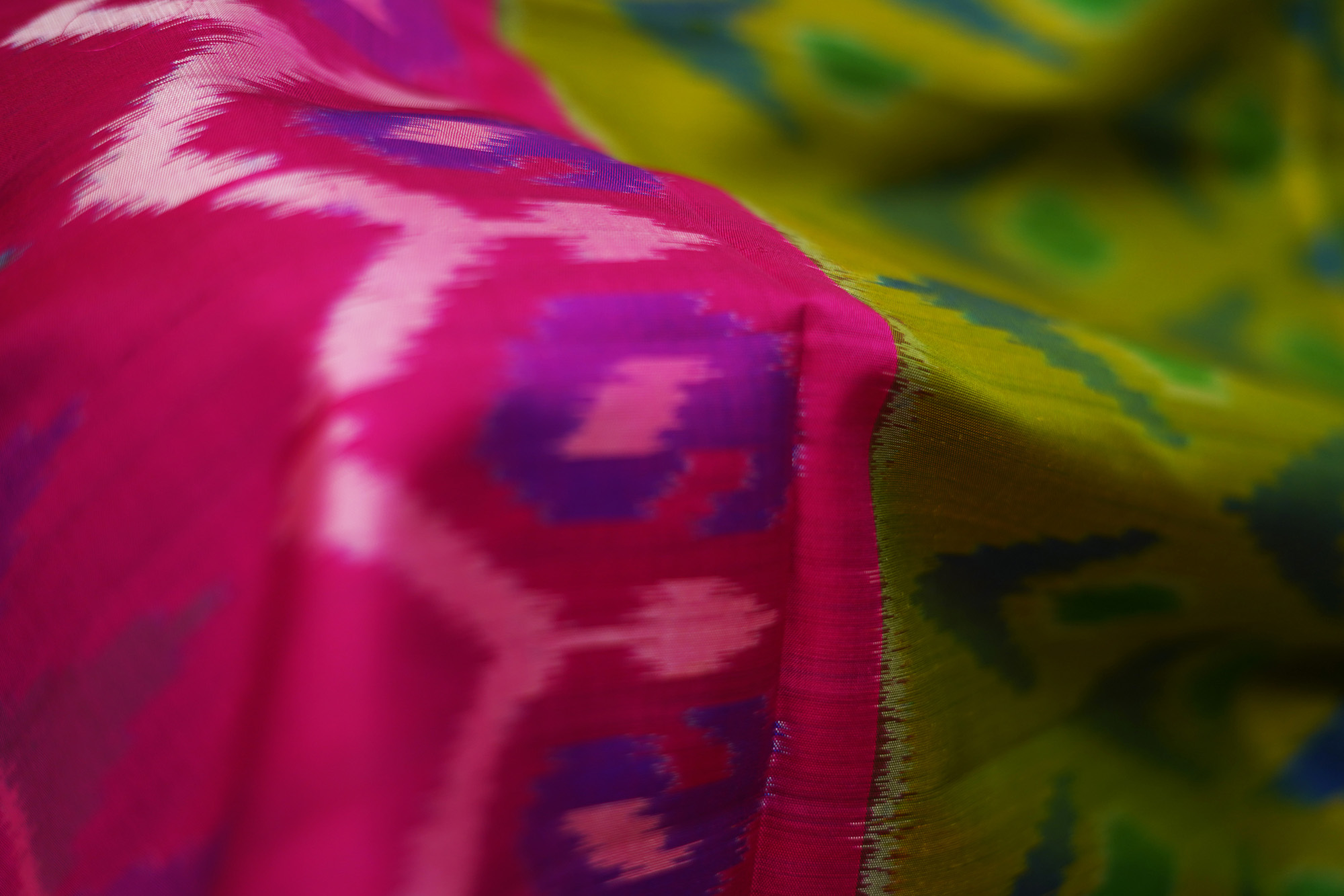 sri kumaran stores soft silk saree mustard yellow saree with golden pink border 5