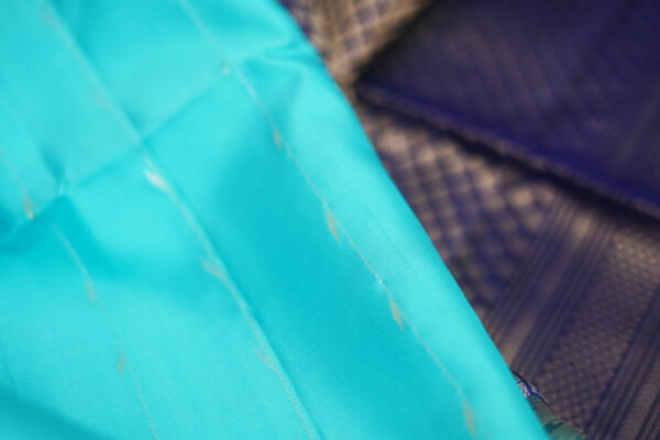sri kumaran stores soft silk saree sky blue saree with sky blue border 4