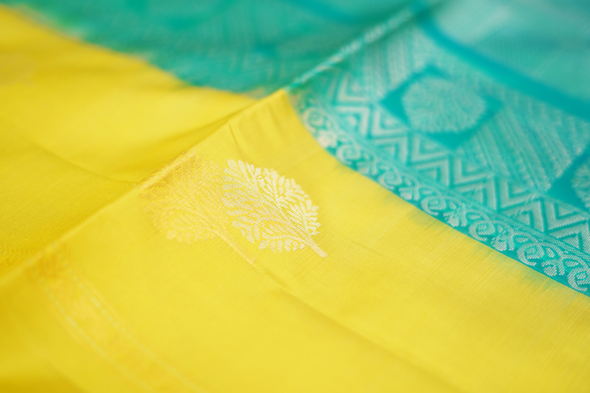 sri kumaran stores soft silk saree yellow saree with golden yellow border 3