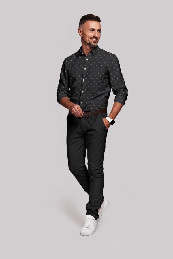 sri kumaran stores men perri alley black full sleeve shirt 3