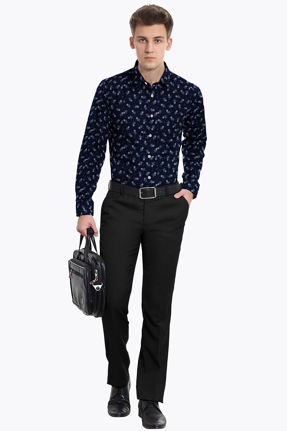 sri kumaran stores men perri alley blue design full sleeve shirt 1