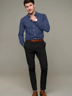 sri kumaran stores men perri alley blue full sleeve shirt 1
