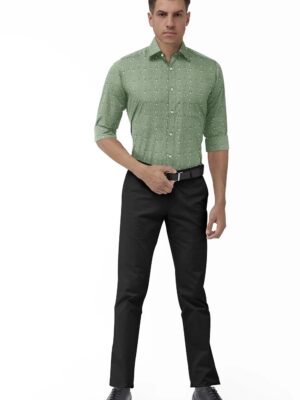 sri kumaran stores men perri alley green full sleeve shirt 1